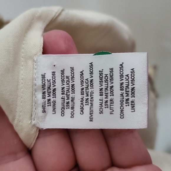 Rococo Sand Cara Mini Dress metallic gold floral free people womens Size large - Picture 9 of 15